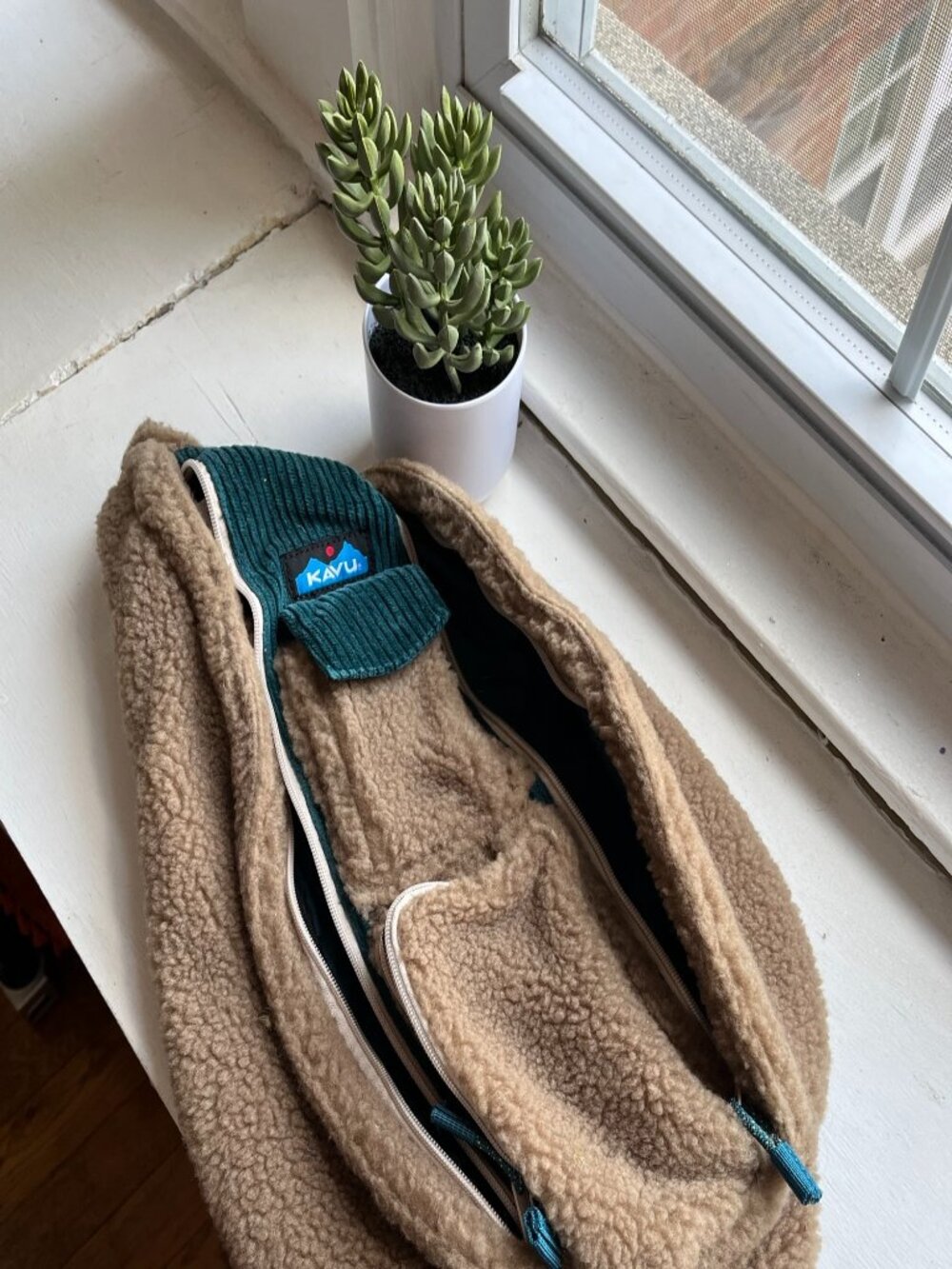 Kavu Corduroy Sherpa Sling Bag